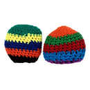 Crochet Footbag 2-Pack – 2.25 x 2 in, 40g Kick Sack Balls for Adults & Kids, Juggling & Stress Relief Toy