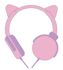 Kids Cat Ears Over the Ear Headphones -