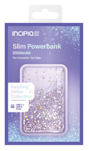 GLITTER 5000MAH PURPLE POWER BANK