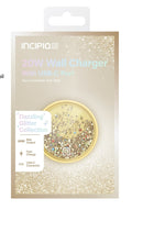 20W USB-C WALL CHARGER - GOLD GLITTER