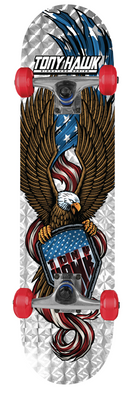 Tony Hawk Metallic Skateboard Patriot Shield