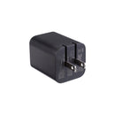 Griffin 65W GaN Wall Charger, Dual USB-C 3.0A Ports, Foldable Prongs, Fast Power Delivery for Laptops, Tablets & Phones