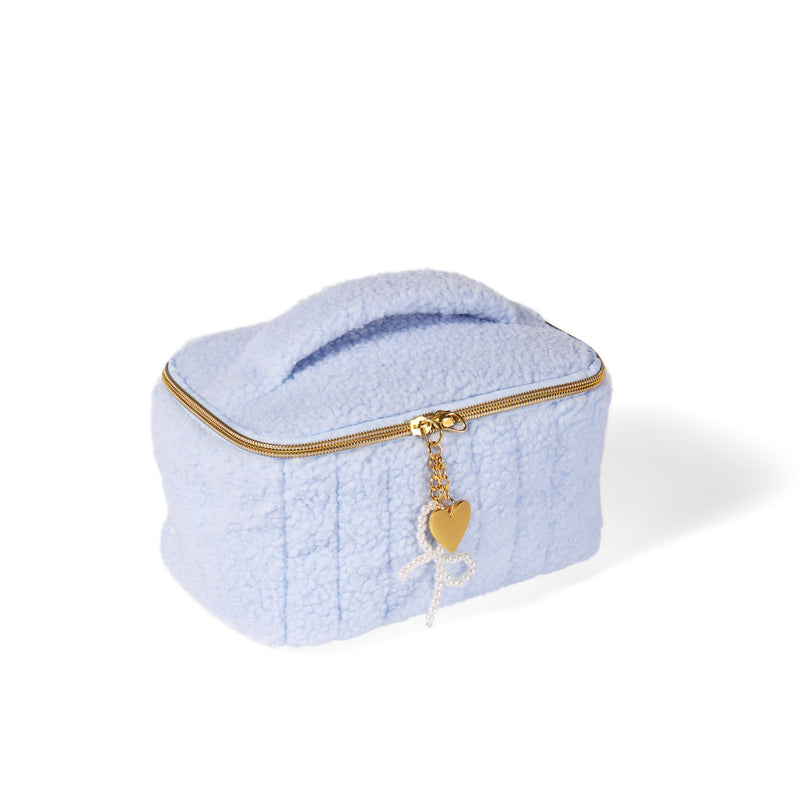 Sherpa Makeup Bag - blue
