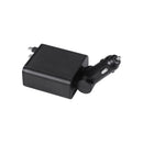 Griffin PowerJolt 45W 4-in-1 Travel Car Charger with Retractable USB-C Cables, Dual USB-C + USB-A Ports, Up to 28" Reach, Fast Charging