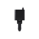 Griffin PowerJolt 45W 4-in-1 Travel Car Charger with Retractable USB-C Cables, Dual USB-C + USB-A Ports, Up to 28" Reach, Fast Charging