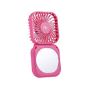 Paris Hilton Handheld Mini Mirror Fan – Portable, Stylish Personal Cooling with Compact Design for Travel, Desk & On-the-Go Use