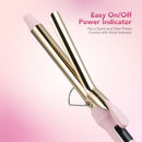CURLING IRON WITH TEMP CONTROL LCD DISPLAY