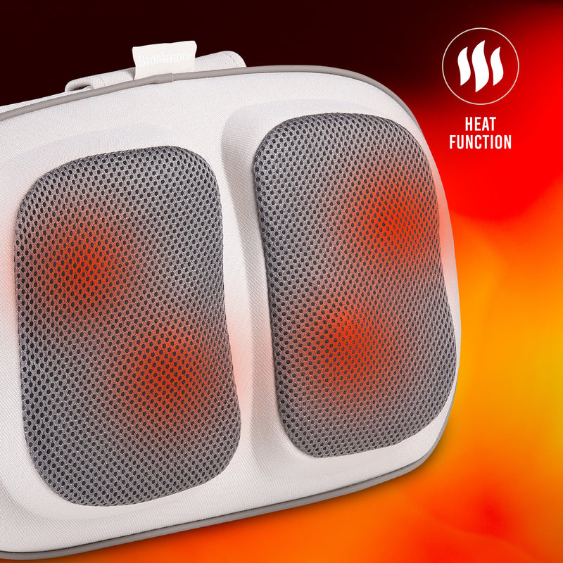 Brookstone-CORDLESS&RECHARGEABLE SHIATSU&HEATING MASSAGE PILLOW