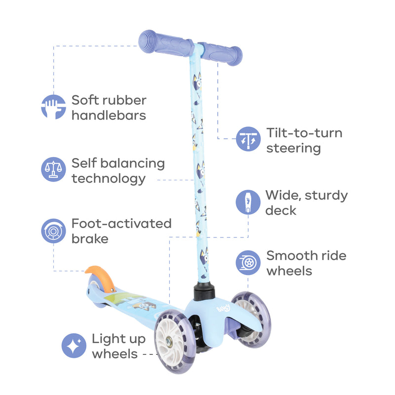BLUEY Light Up Wheel Tilt and Turn