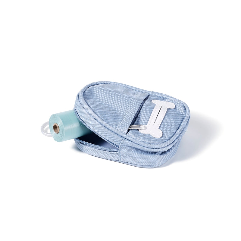 Pet Waste Bag Holder + 15 Bags - blue