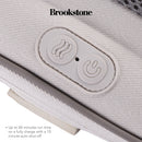 Brookstone-CORDLESS&RECHARGEABLE SHIATSU&HEATING MASSAGE PILLOW