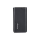 GRIFFIN Black 20,000mAh Power Bank with PD, Portable Charger Power Bank with 20W USB-C PD & 18W USB-A Output with Battery Indicator Light