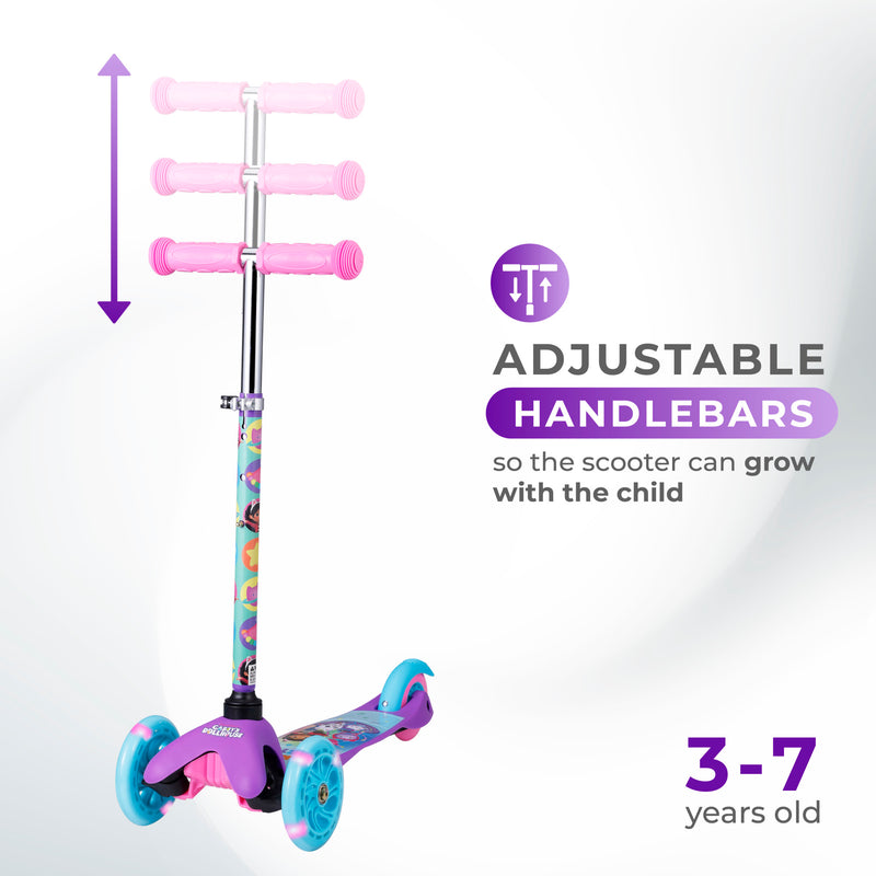 Licensed Tilt/Turn Scooter Light Up Wheels - Gabbys Dollhouse