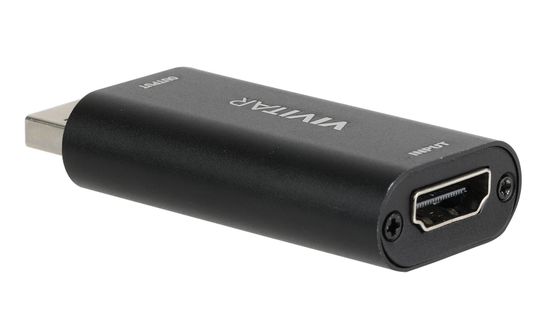 Vivitar Creator Series HDMI to USB Video Capture Card with Real-time HDMI Video and Audio Capture for Next-Level Live Streaming includes USB-C Adapter Cable