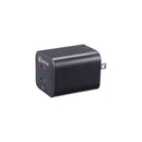 Griffin 65W GaN Wall Charger, Dual USB-C 3.0A Ports, Foldable Prongs, Fast Power Delivery for Laptops, Tablets & Phones