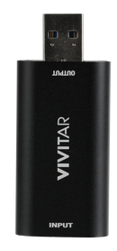 Vivitar Creator Series HDMI to USB Video Capture Card with Real-time HDMI Video and Audio Capture for Next-Level Live Streaming includes USB-C Adapter Cable