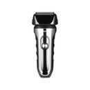 Members Only Lithium Metallic Cordless Dual Foil Shaver, 3 Floating Blades, Rotating Head, IPX7 Waterproof, USB-C Rechargeable