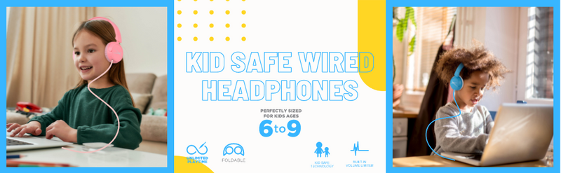 Kid Safe Wired Headphones