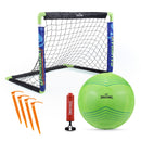 Spalding Soccer Goal Set, Glow-in-The-Dark Foldable Soccer Net with Ball, Pop-Up Goal for Practice & Games, Outdoor Play for Kids
