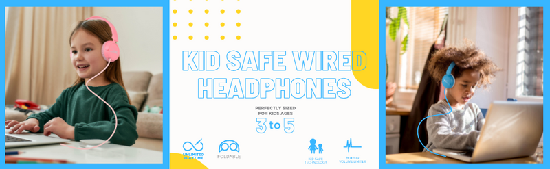 Kid Safe Wired Headphones