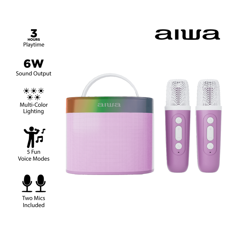 AIWA-WIRELESS LIGHT-UP KARAOKE SPEAKER