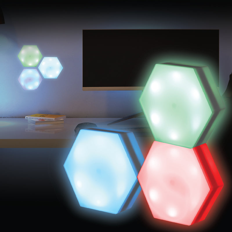 RGB 3 pack hexagon lights