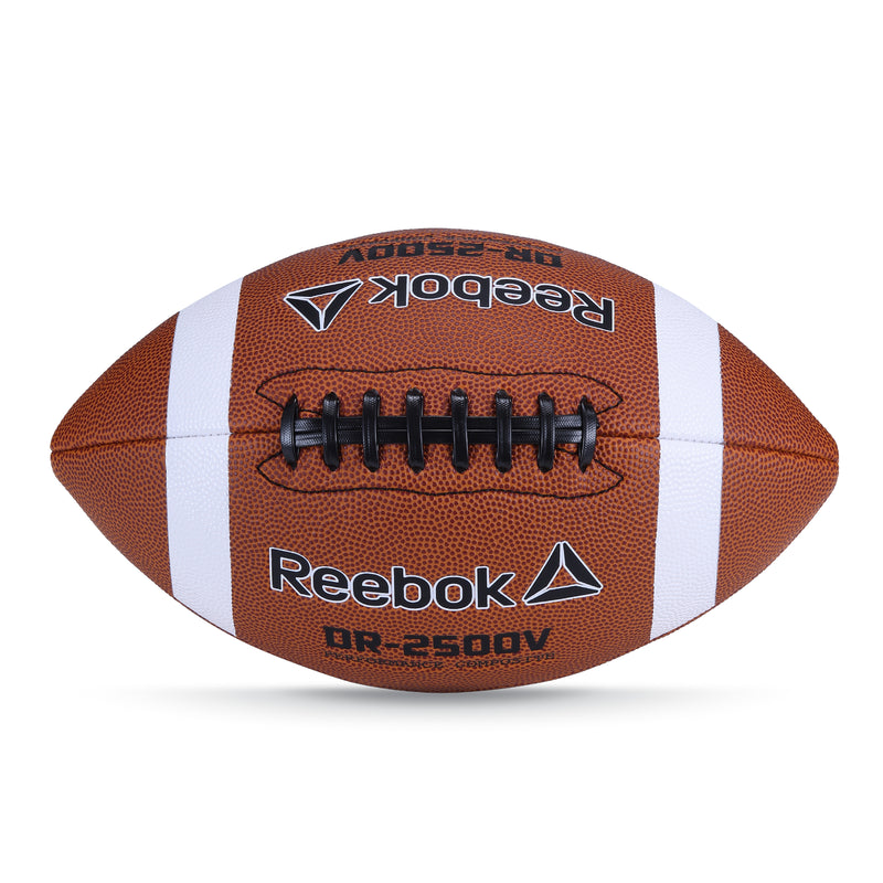 Reebok Varsity Football Set – Composite Football with Air Pump and Mesh Ball Storage Bag – High School Size Official Football for Outdoor Sports, Backyard Play, Team Practice, Coaches & Kids