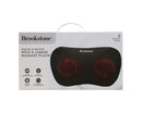 Brookstone Heated Shiatsu Neck & Lumbar Massage Pillow with 8 Massage Nodes, Heat, Vibration & Dual Massage