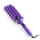 JOHN FRIEDA Triple Barrel Hair Waver – Foldable Tourmaline Ceramic, 4 Temps, 25mm Barrels, Fast Heat-Up, Auto Shut-Off, Beachy Waves