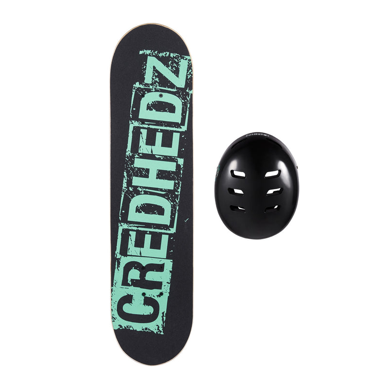 CredHedz 31" Dino Skateboard and Helmet