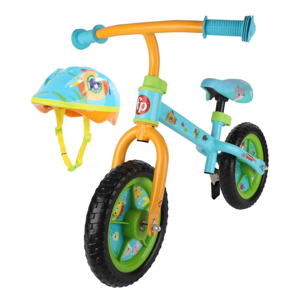 Fisher Price Balance Bike With Helmet