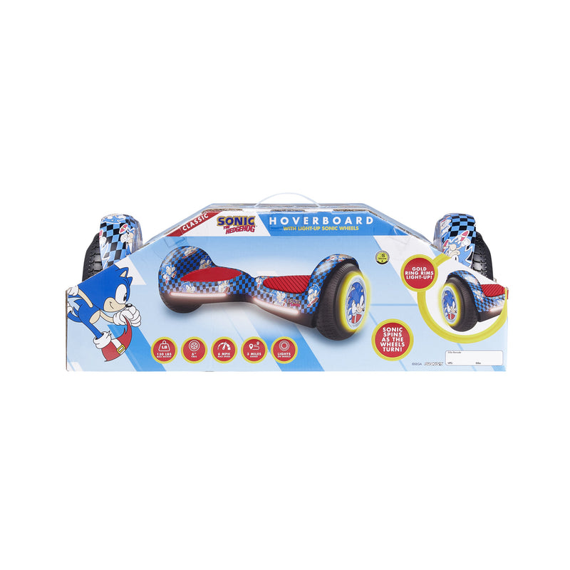 Sonic the Hedgehog Hoverboard with 3D LED Light up Wheels