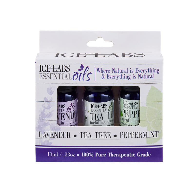 IceLabs Lavender 3 Pack Essential Oils