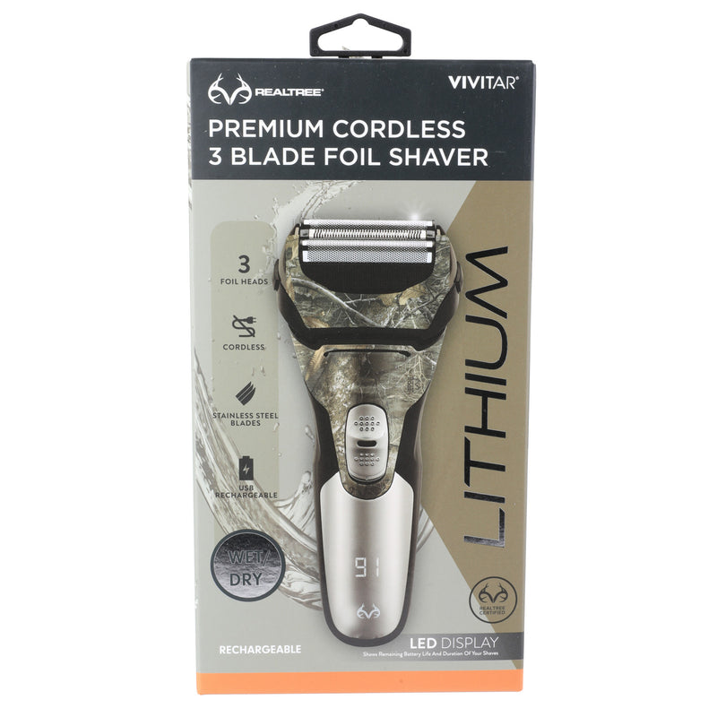 Real Tree Premium Cordless Foil Shaver