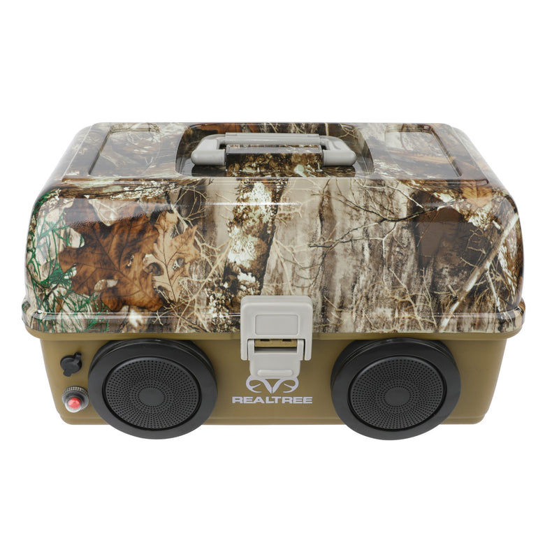 Real Tree TackleBox With Built in Speakers